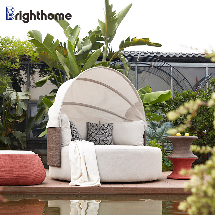 Outdoor Furniture In Bali - Роскошный уличный шезлонг для бассейна, двойной