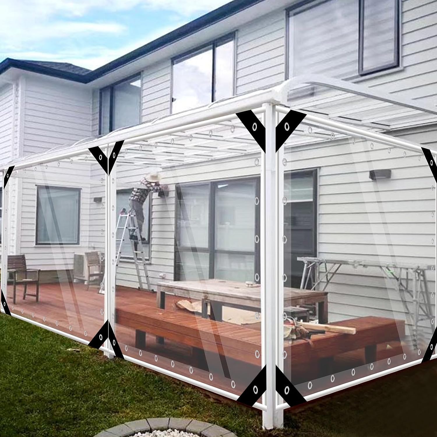 Outdoor Furniture Paint - Прозрачный водонепроницаемый ПВХ пластиковый брезент с