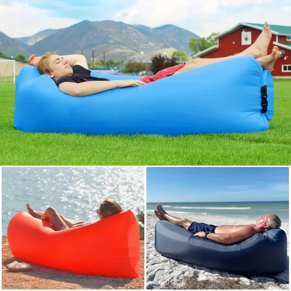 Outdoor Daybed Sofa - 1 шт. портативный надувной диван-шезлонг-гамак -