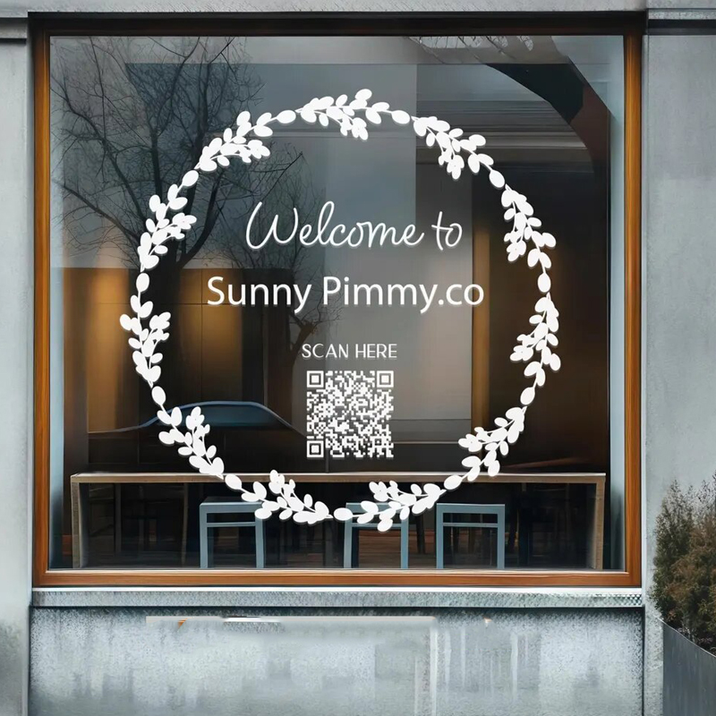 Outdoor Furniture In Store - Наклейка-венок в виде листьев для украшения