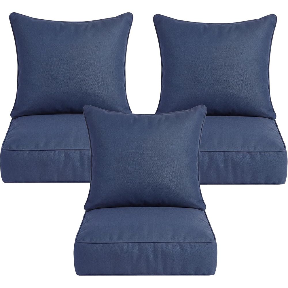 Outdoor Furniture Cushions 24 X 24 - 6 толстых уличных подушек для стульев,