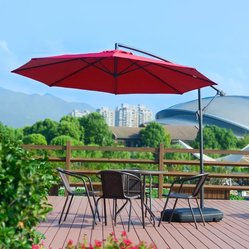 Outdoor Furniture In Sale - Современный металлический уличный зонт-контрапланер для сада,