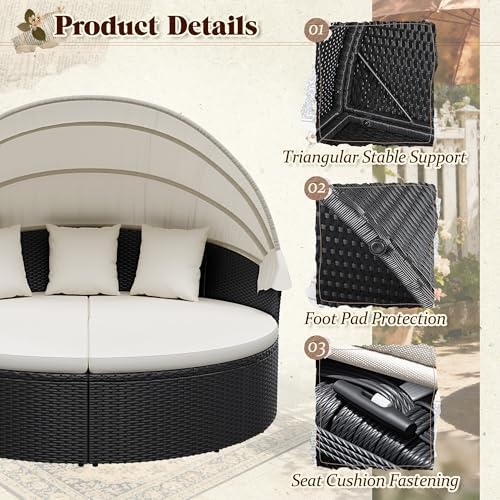 Уличная круглая кушетка для па – обзор и цена Outdoor Daybed Sofa