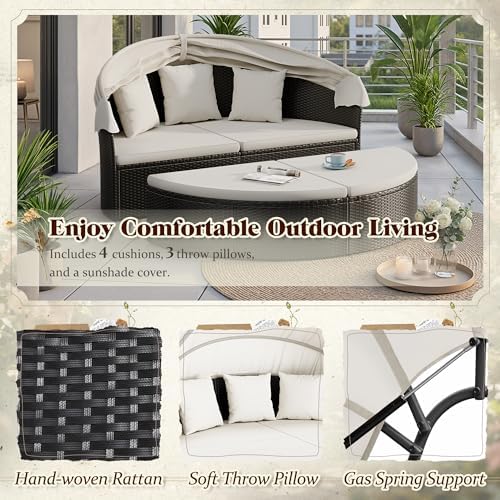 Уличная круглая кушетка для па – обзор и цена Outdoor Daybed Sofa