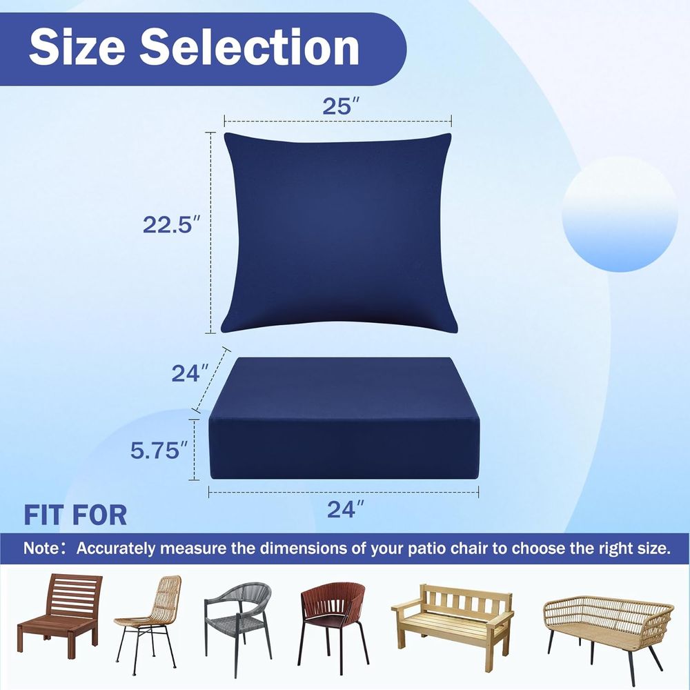 Подушки для уличных стульев, 2 – обзор и цена Outdoor Furniture Cushions 24 X 24
