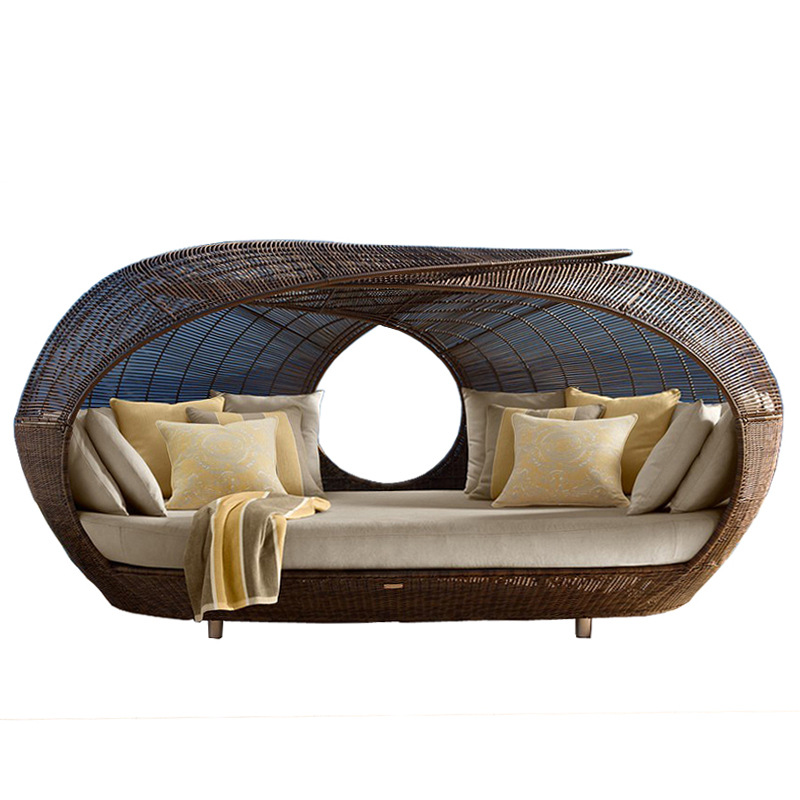 Плетеная полукруглая кушетка и – обзор и цена Outdoor Furniture In Sale
