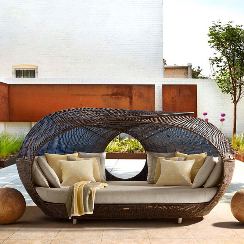 Плетеная полукруглая кушетка и – обзор и цена Outdoor Furniture In Sale
