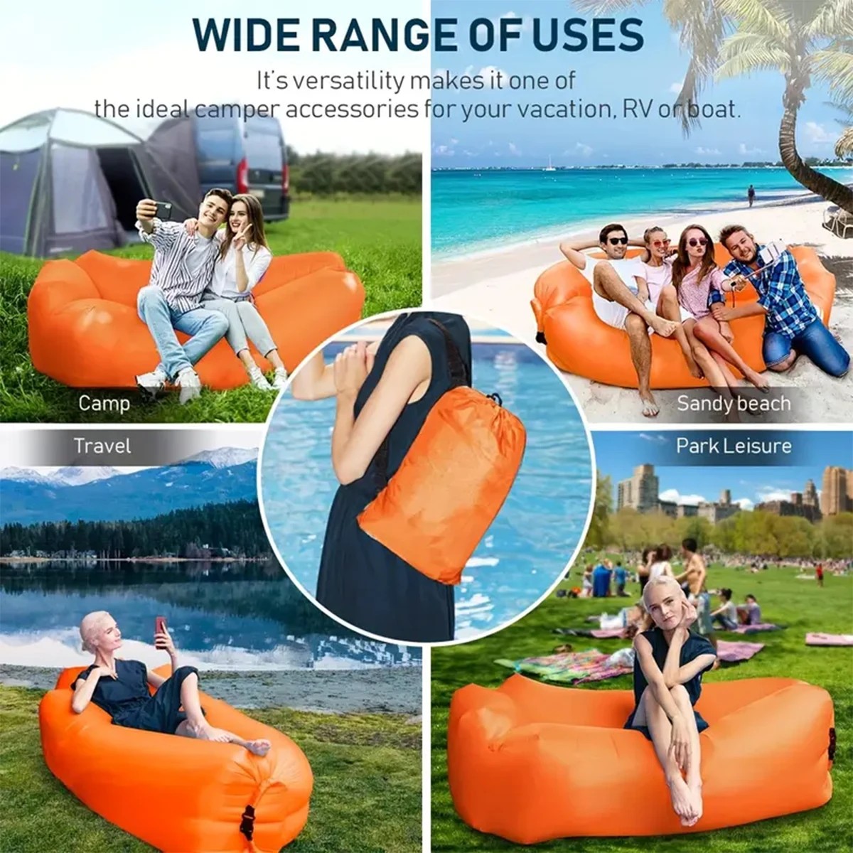 1 шт. портативный надувной див – обзор и цена Outdoor Daybed Sofa
