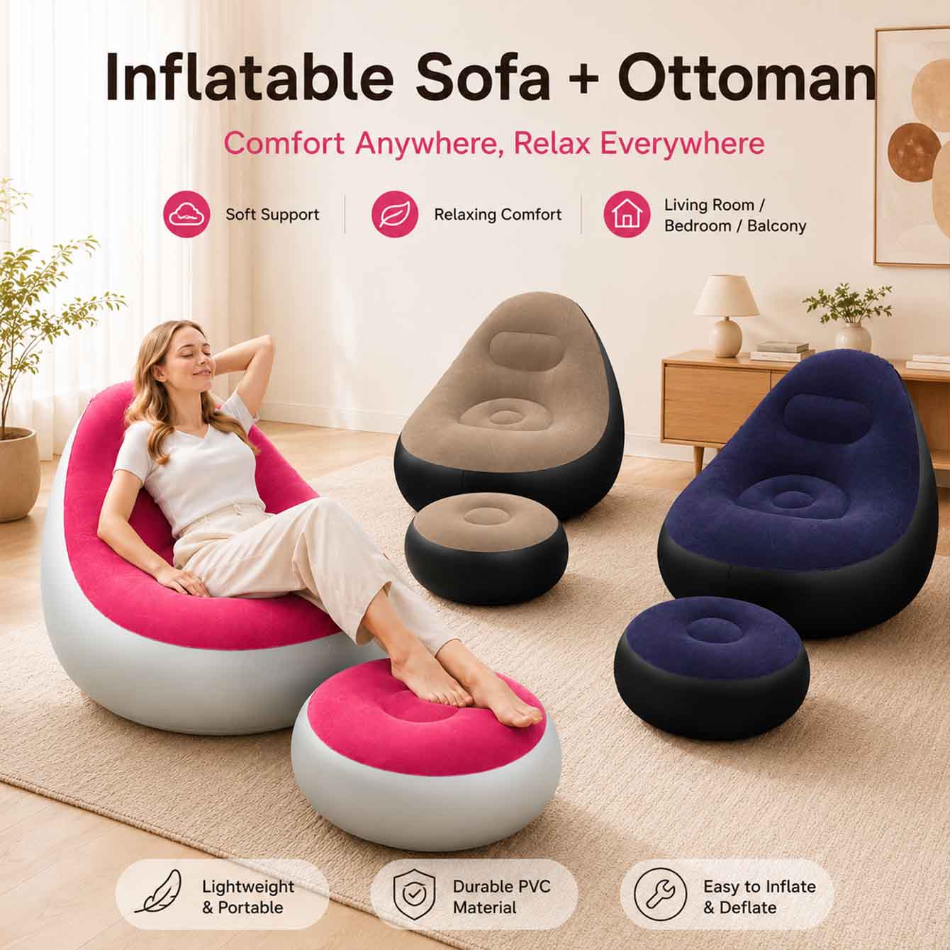 Надувное кресло для взрослых,  – обзор и цена Outdoor Furniture Small