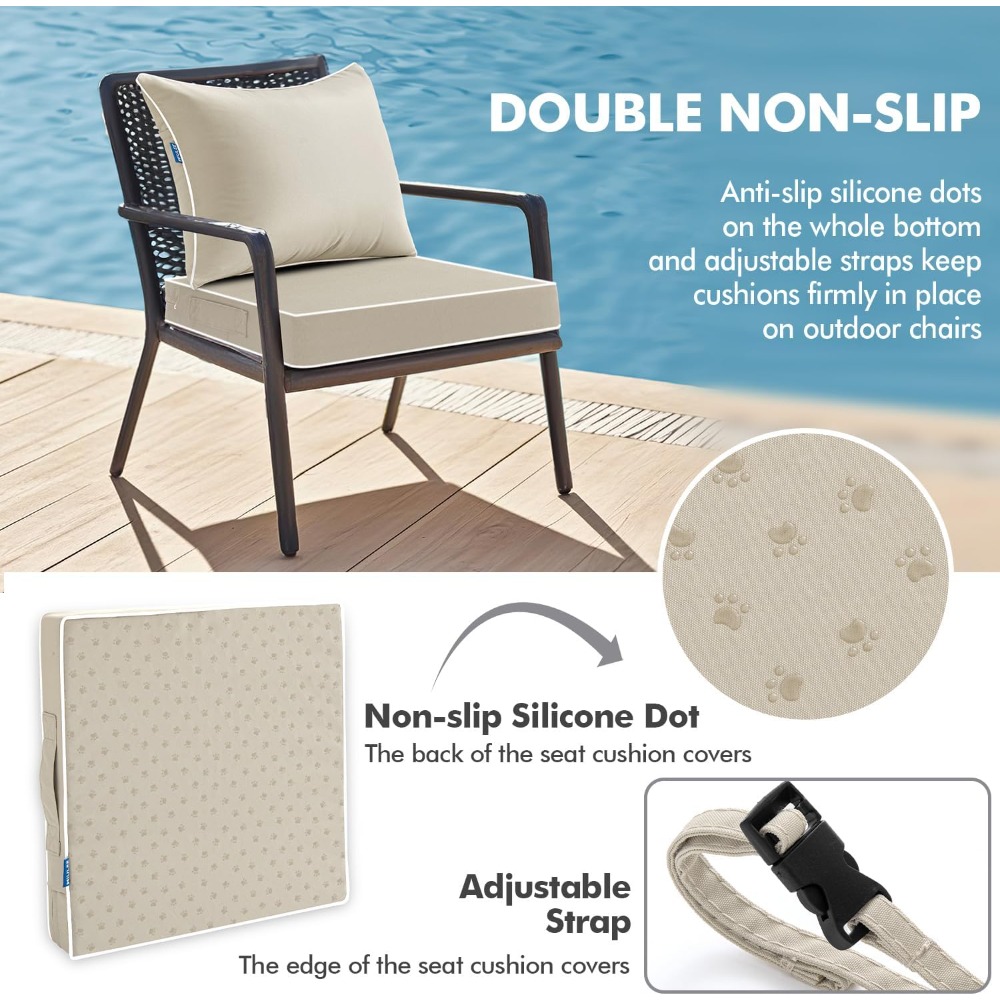 Бежевая уличная подушка для си – обзор и цена Outdoor Furniture Cushions 24 X 24