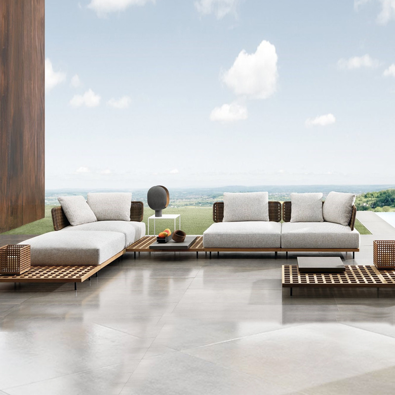 Уличный диван для патио, виллы – обзор и цена Outdoor Furniture Teak Wood