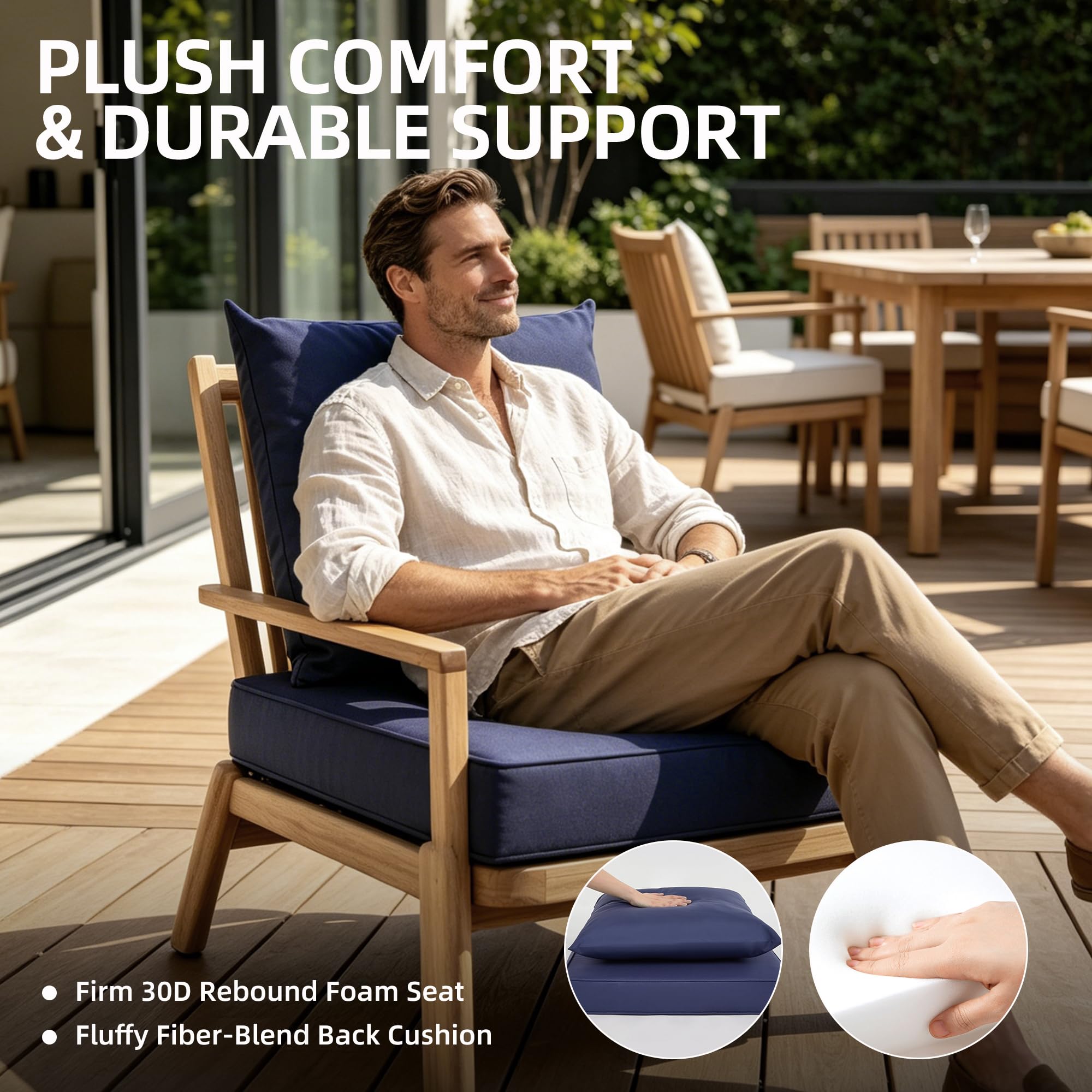Набор из 4 подушек для уличных – обзор и цена Outdoor Furniture Cushions 24 X 24