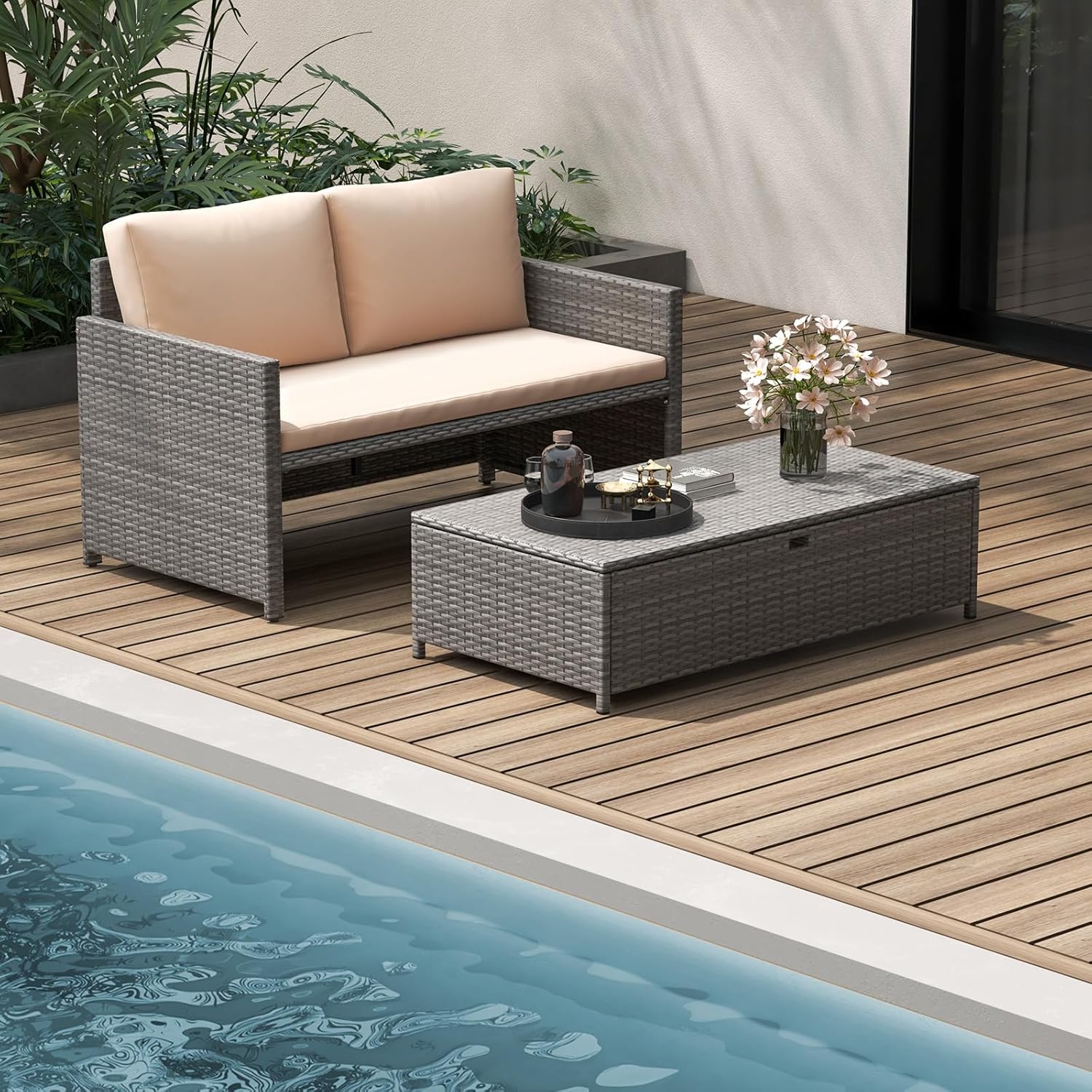Плетеная кушетка-диван для пат – обзор и цена Outdoor Daybed Sofa