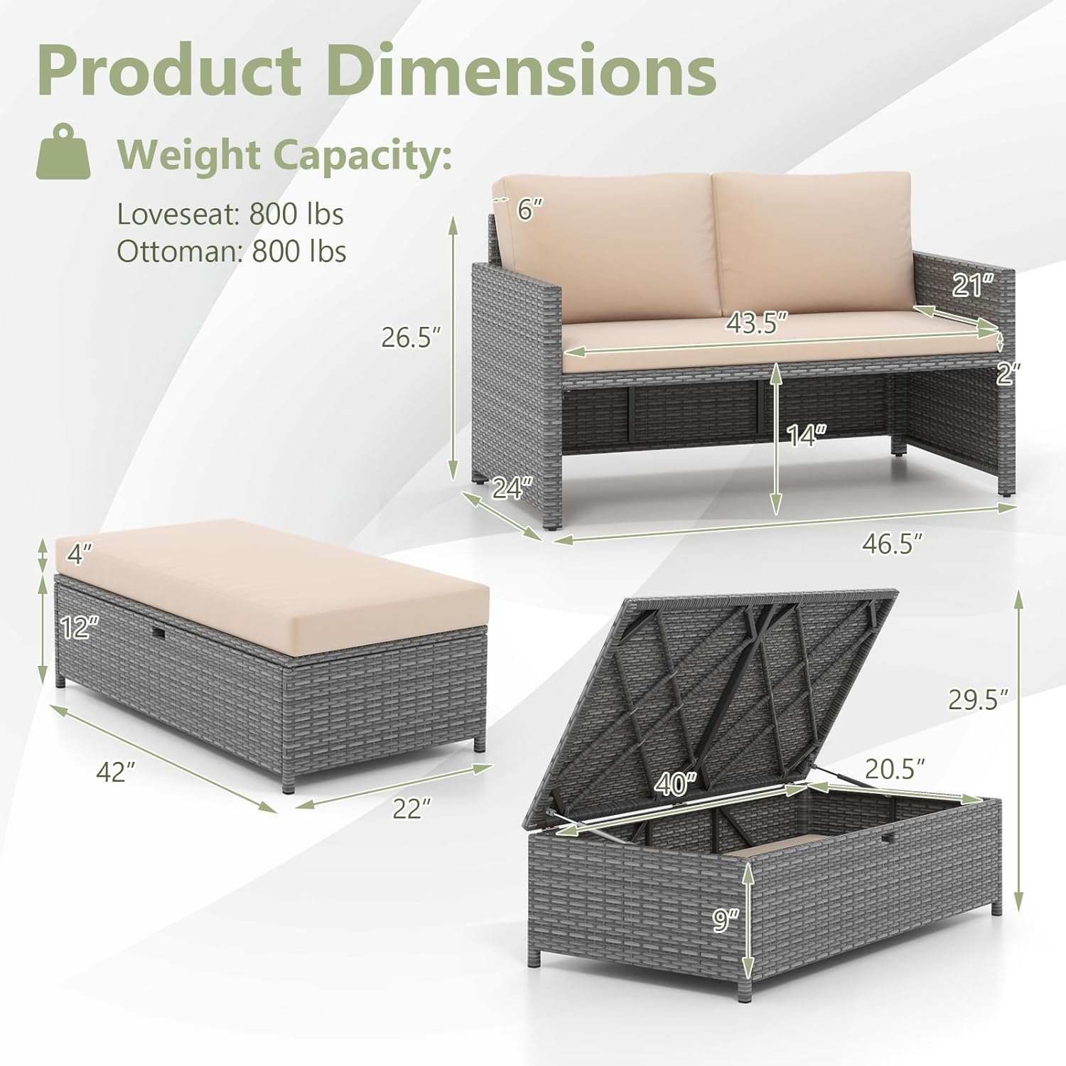 Плетеная кушетка-диван для пат – обзор и цена Outdoor Daybed Sofa